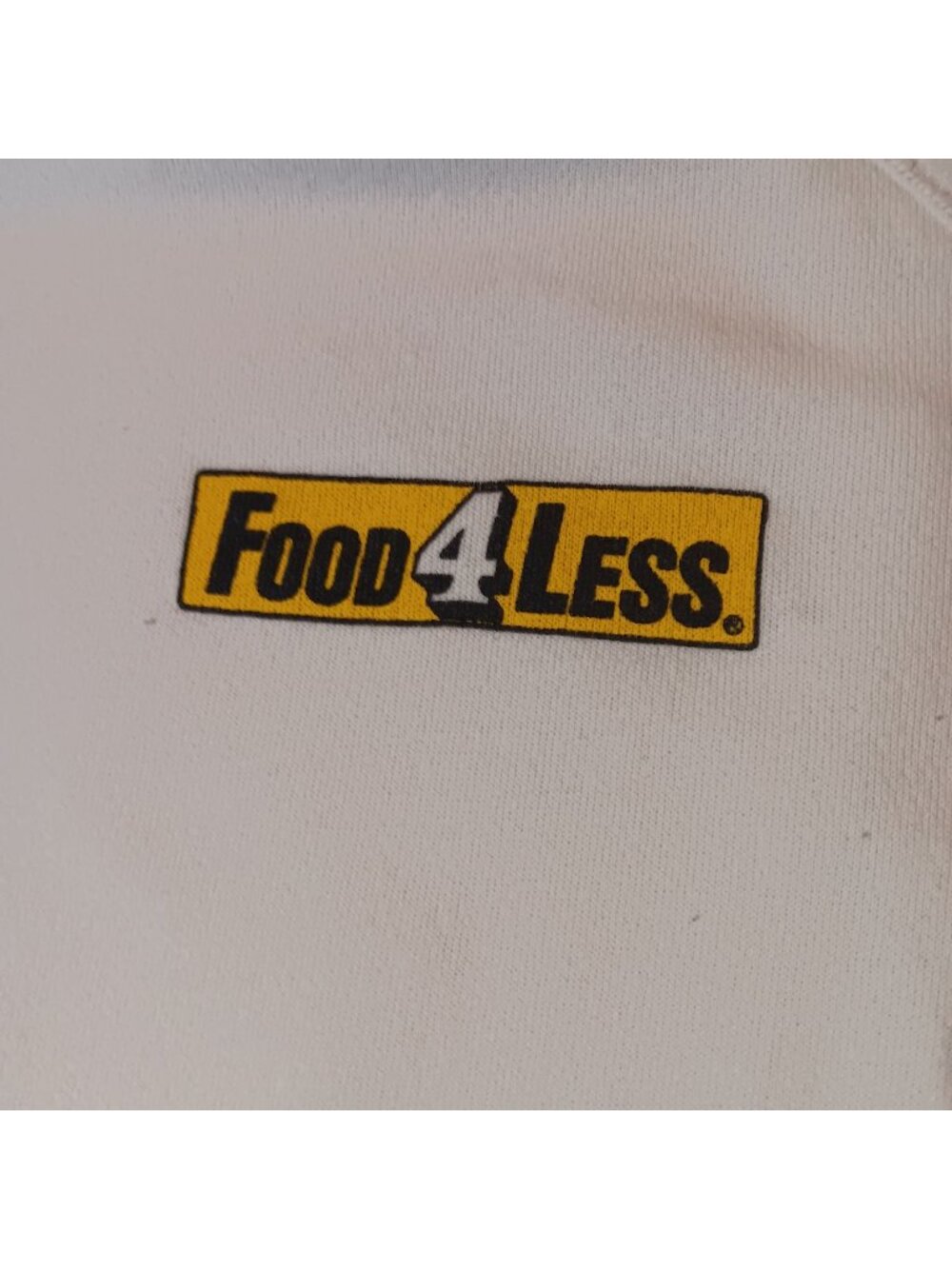 Vintage Men's Sweatshirt Large 80's Hanes Food 4 Less Crewneck Grocery Store